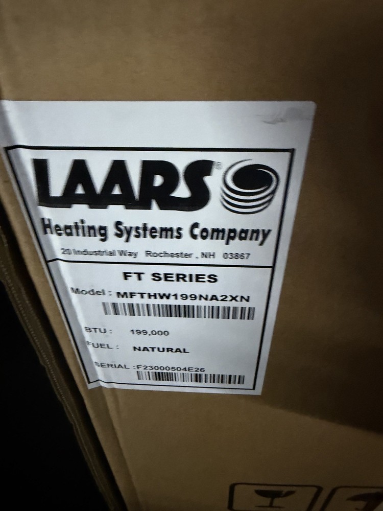 Laars MFTHW199NA2XN Mascot Ft 199 Input MBtu - 95% NG/LP