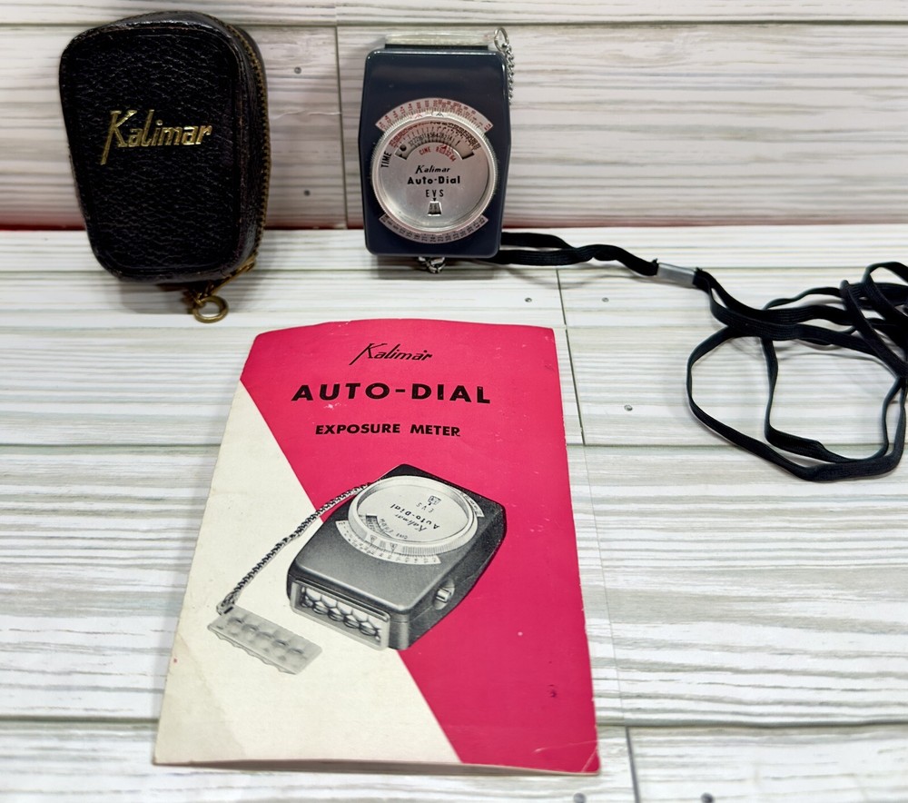 Kalimar Auto Dial EVS Exposure Meter w/Leather Case Chain - A1