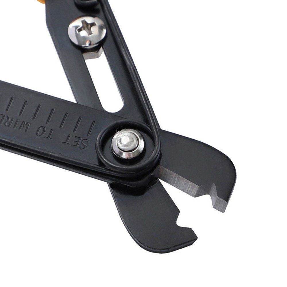 Electrical Wire Cable Cutting Single Hole Wire Stripper Flush Pliers Adjustable