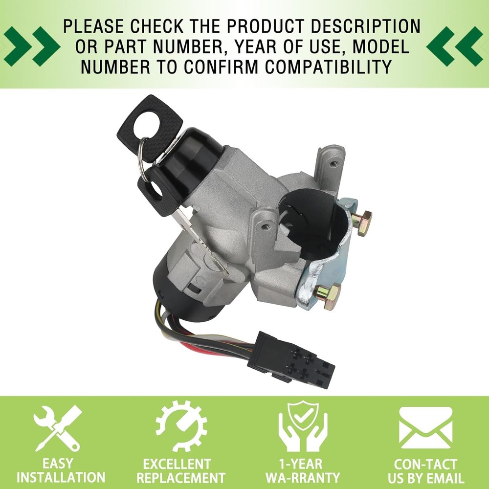 Ignition Starter Switch Lock with 2 Keys Compatible with Mercedes Dodge