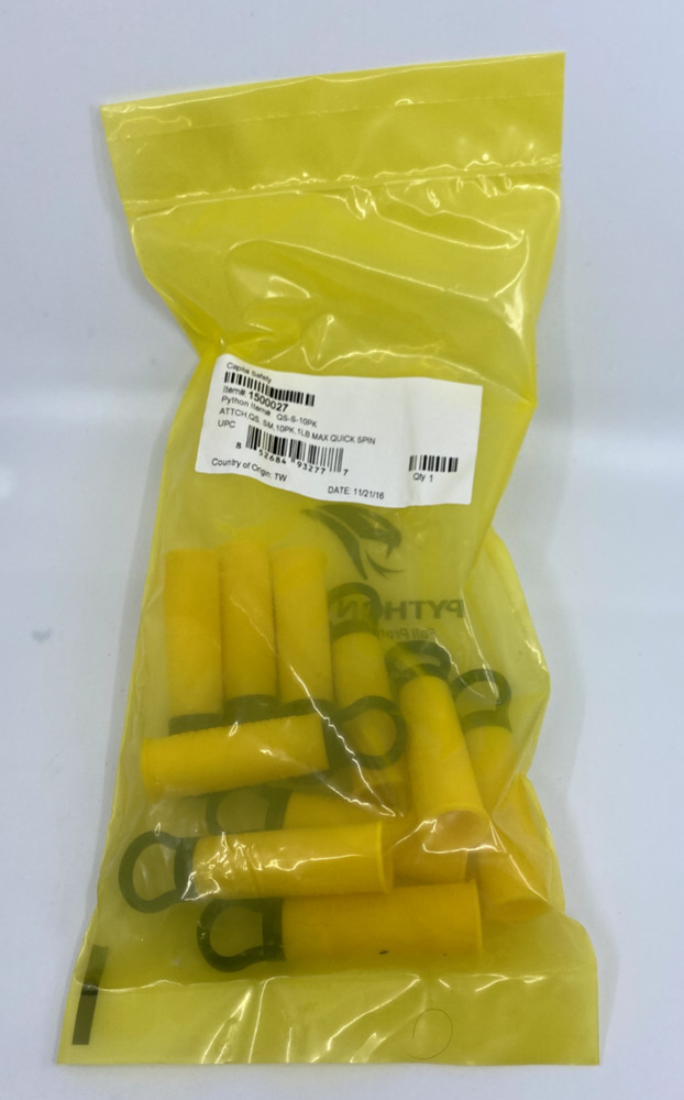 Python Safety 1500027 Quick Spin Adaptor Small (Pkg of 10)