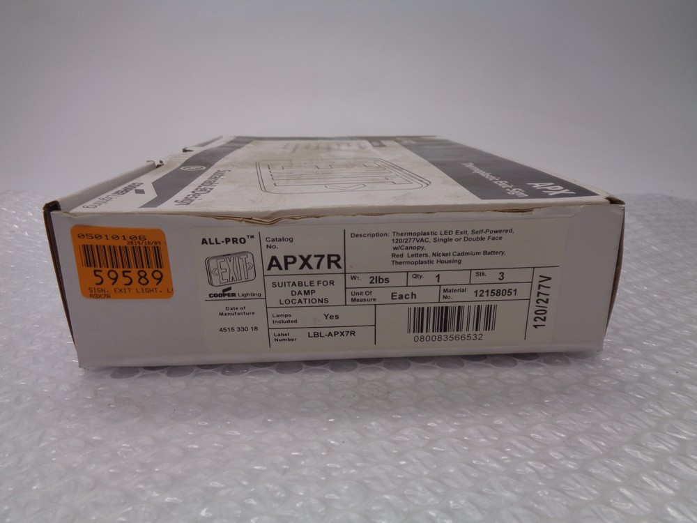 ALL-PRO APX7R LED EXIT SIGN NSMP
