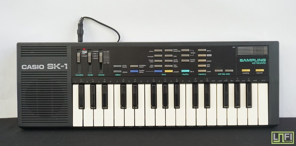 Casio SK-1 Portable Sampling Keyboard Vintage Lofi Polyphonic Sampler