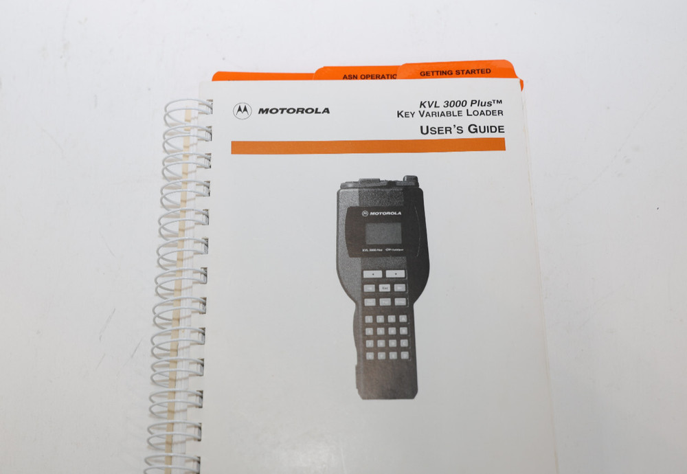Motorola KVL3000 Plus Key Variable Loader Users Guide