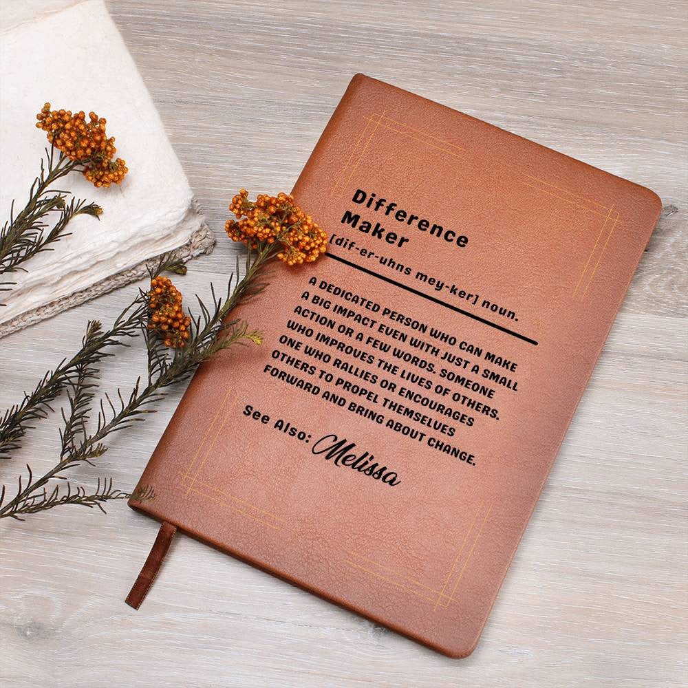 Difference Maker Personalized Journal Notebook Diary