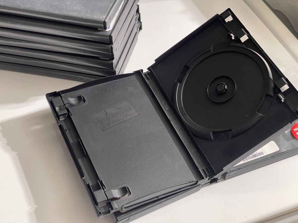 10x Authentic Blockbuster Empty Standard Single Disc DVD Replacement Cases