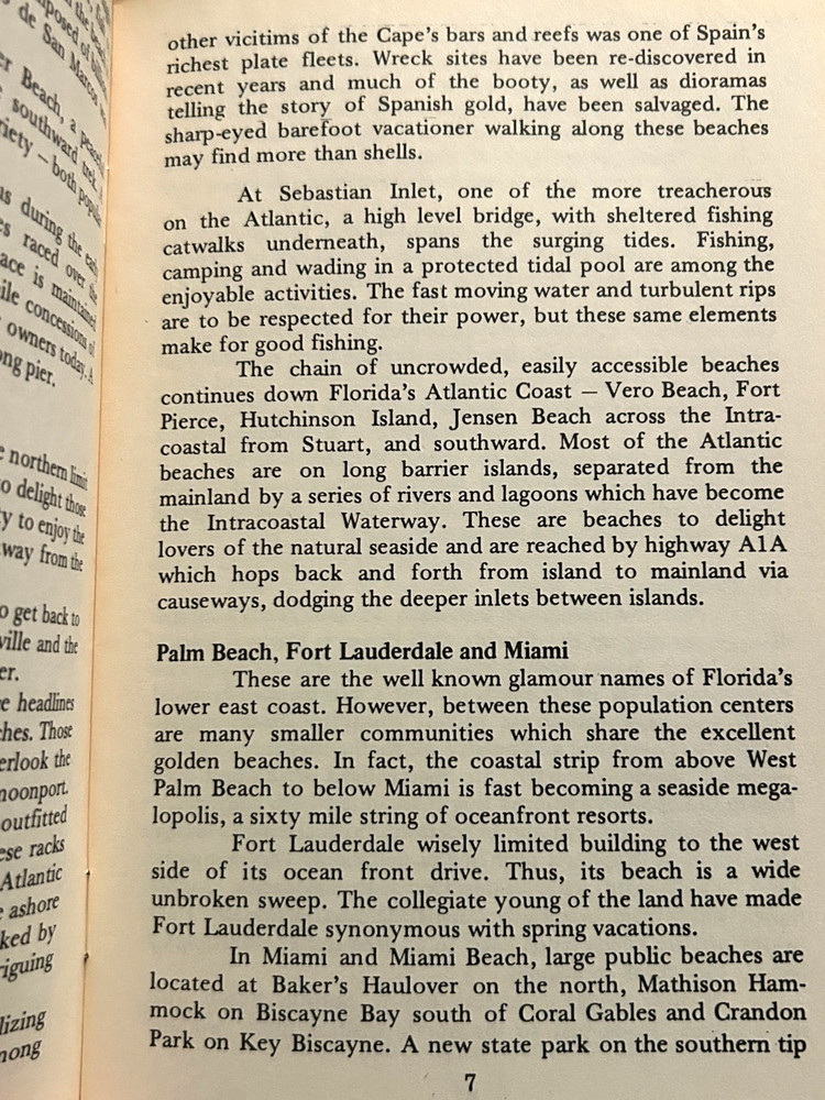 1979 Florida Beach Browsing 1st Edition Booklet 35 Pages