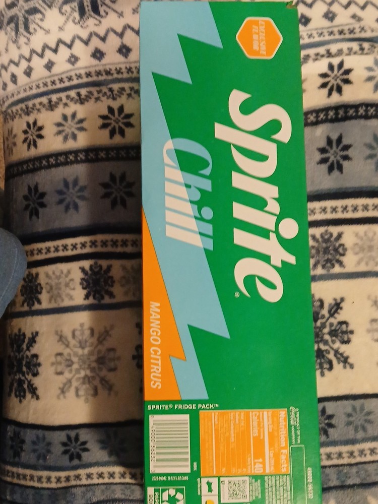 Sprite Zero Sugar Chill Mango Citrus 12oz Cans (12 Pack) On Hand Ships Same Day!