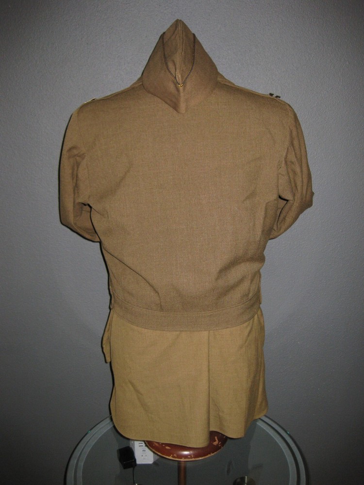 WW2 US Army Uniforme Ike Tunic Jacket Shirt Cap