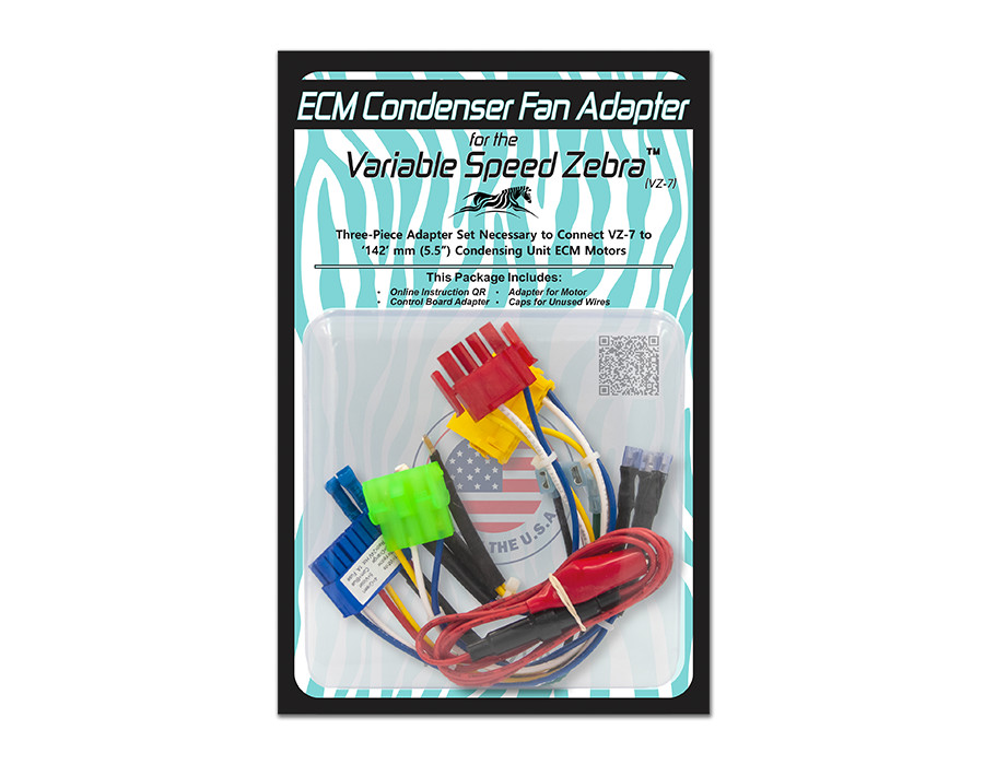 Variable Speed Zebra Condenser ECM Motor Adapter for VZ-7 with Instructions