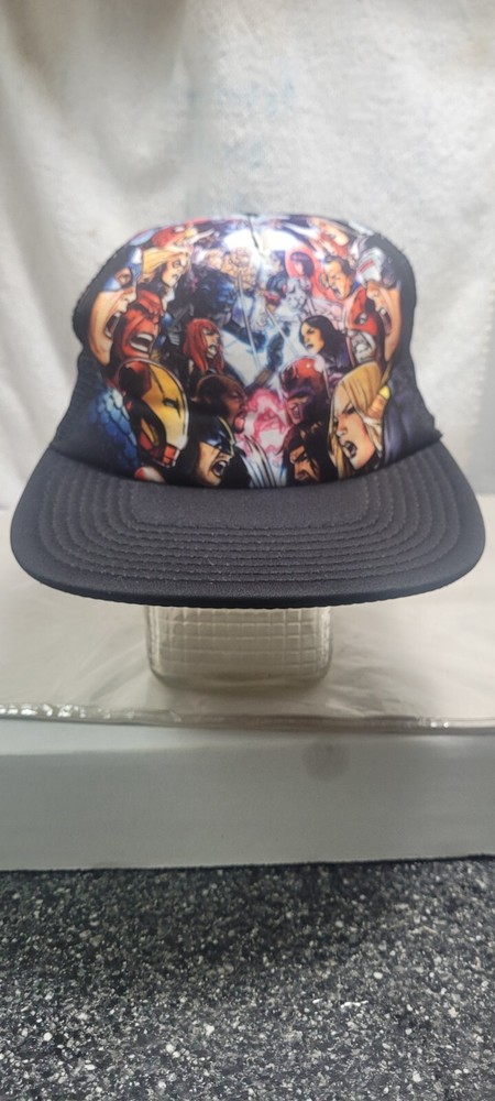 L/XL Marvel Avengers Snapback Black Character Hat Ages 14+
