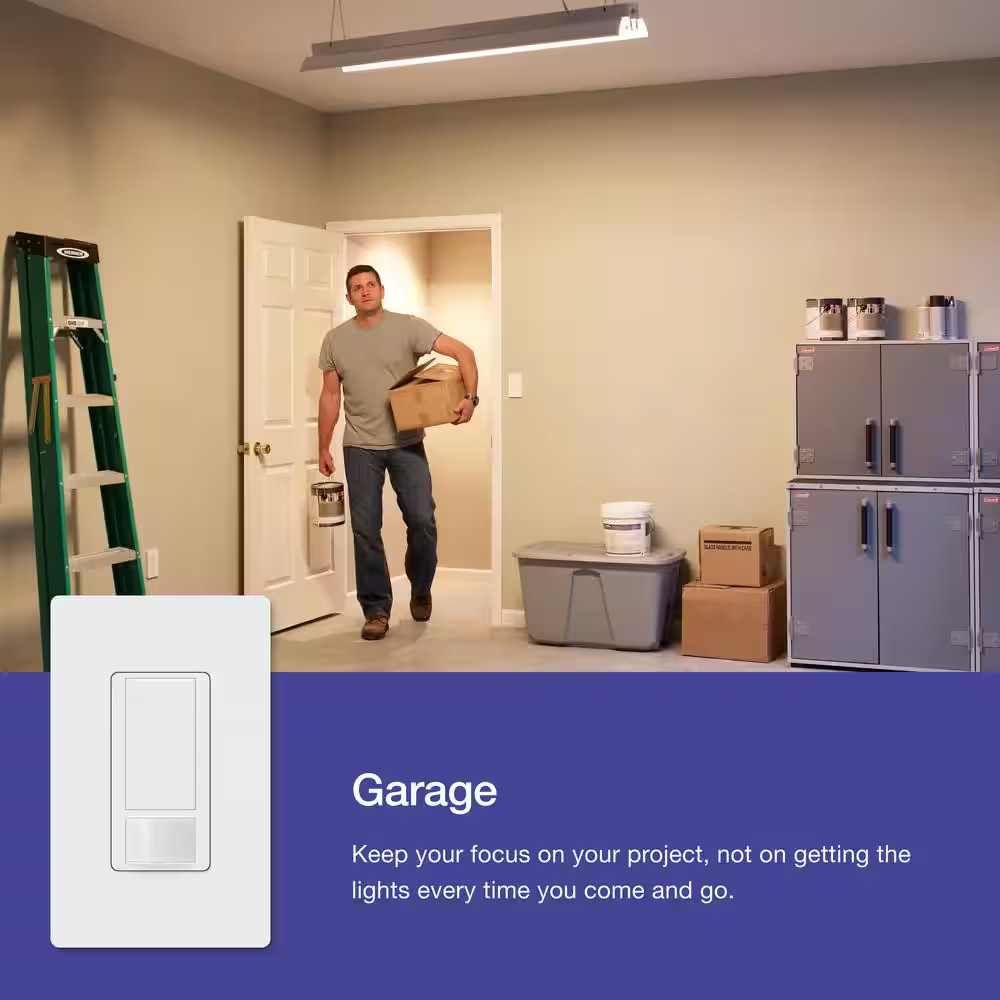 Maestro Motion Sensor Switch, 2 Amp/Single-Pole, White (MS-OPS2H-WH)