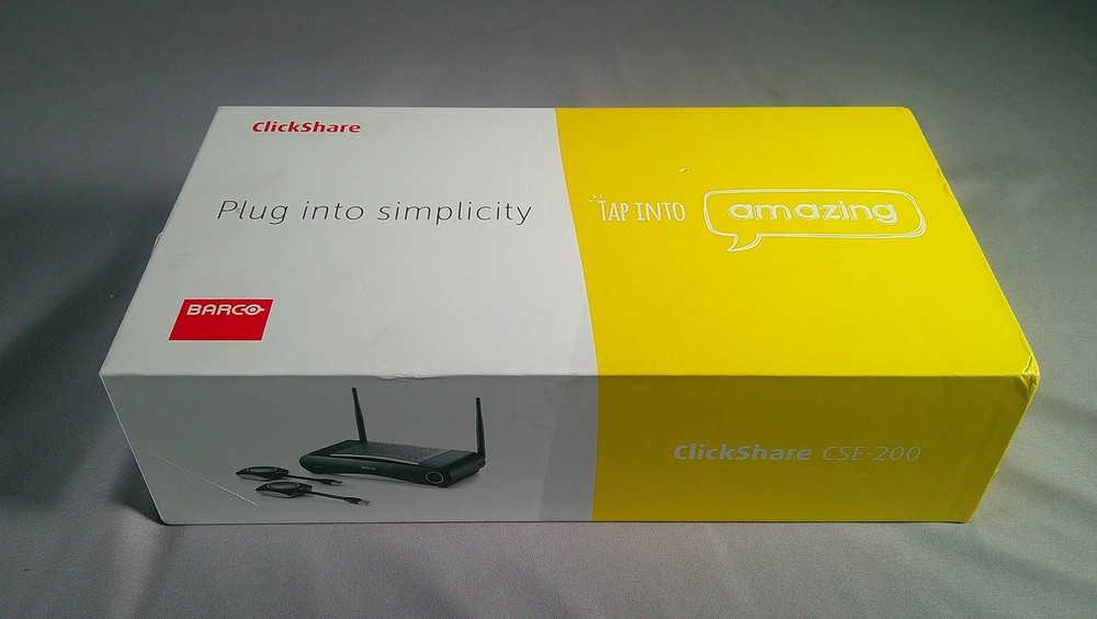 BARCO CLICKSHARE CSE-200 Wireless Presentation System ** NEW **