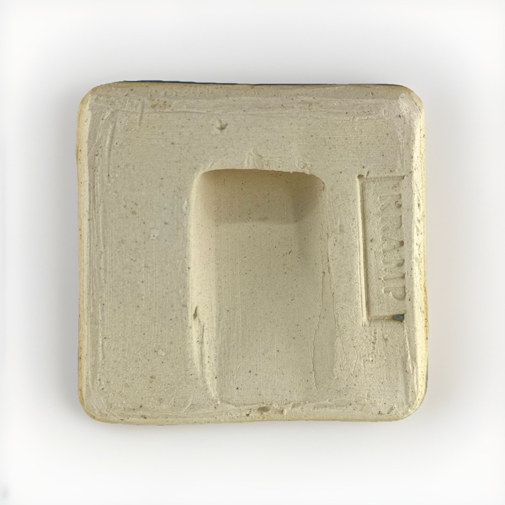 Toad Kiss 2x2" Ceramic Art Tile By Gretchen Kramp
