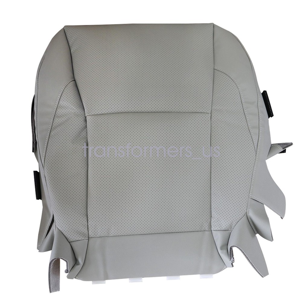 For 2007-2012 Lexus ES350 Passenger Bottom Perforated Leather Seat Cover Gray