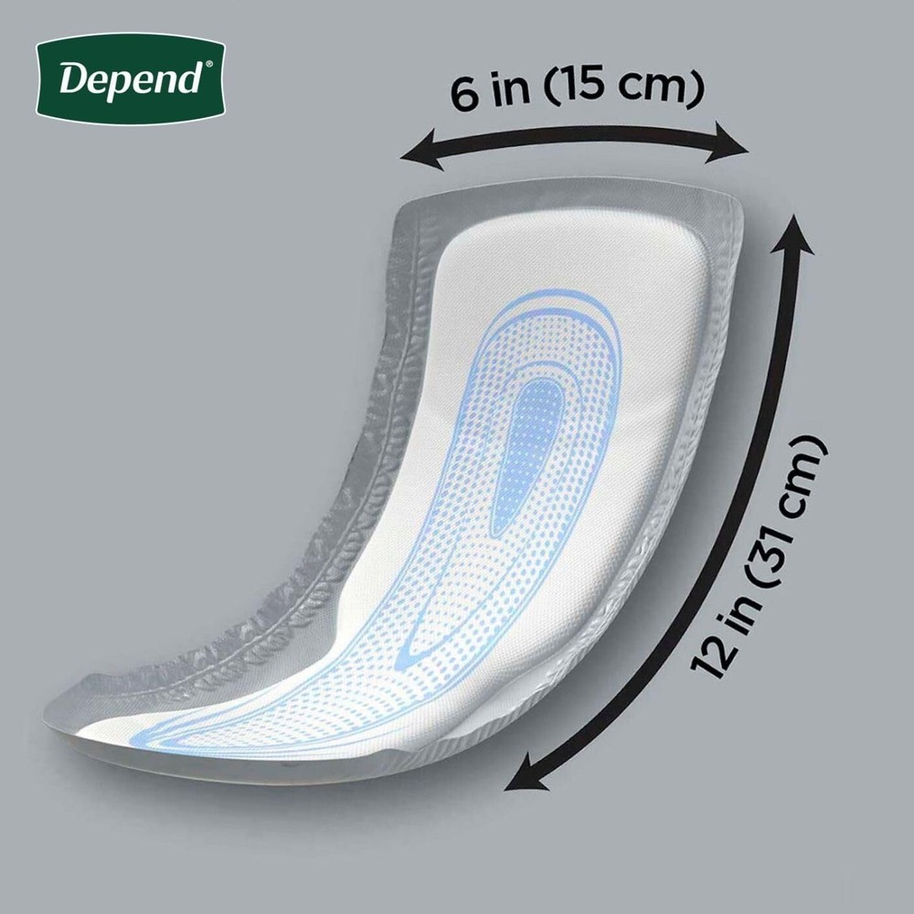 Depend Incontinence Guards/Bladder Control Pads for Men, Maximum Absorbency, 104