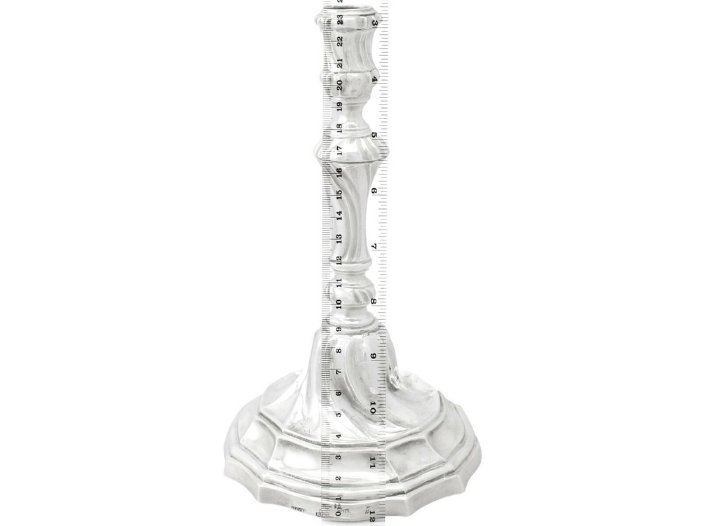 Antique Spanish Silver Candlestick Circa 1820 409g