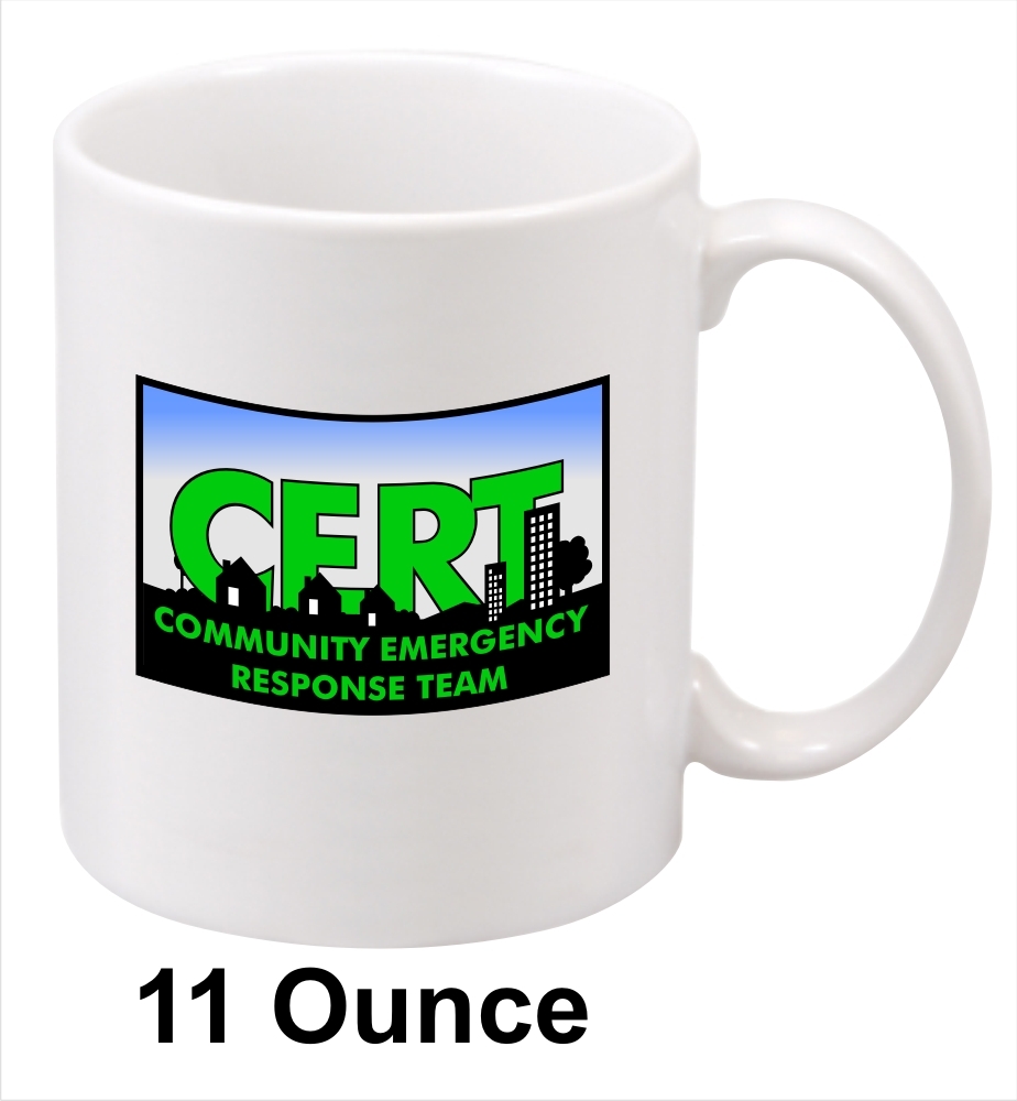 CERT Community Emergency Response Team Mug. 11oz. Nice gift for C.E.R.T. Members