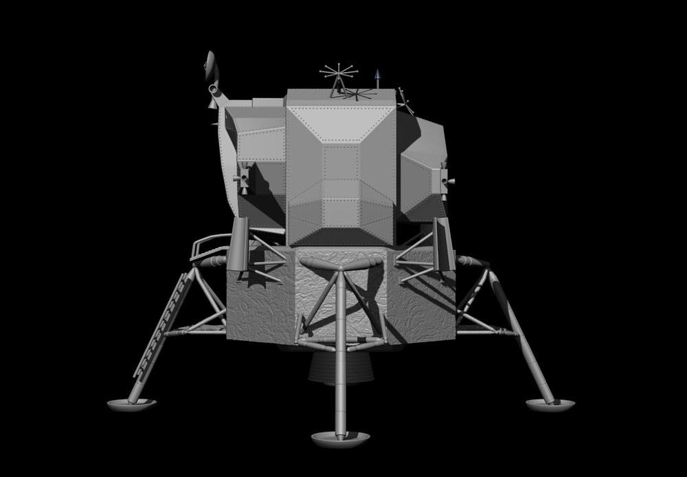 Lunar Module Apollo 11 - STL-OBJ FILES - FOR 3D printers