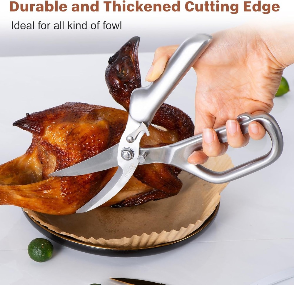 Kitchen Scissors - Heavy Duty Poultry Shears Sharp Cutting Food Chicken Bone ...