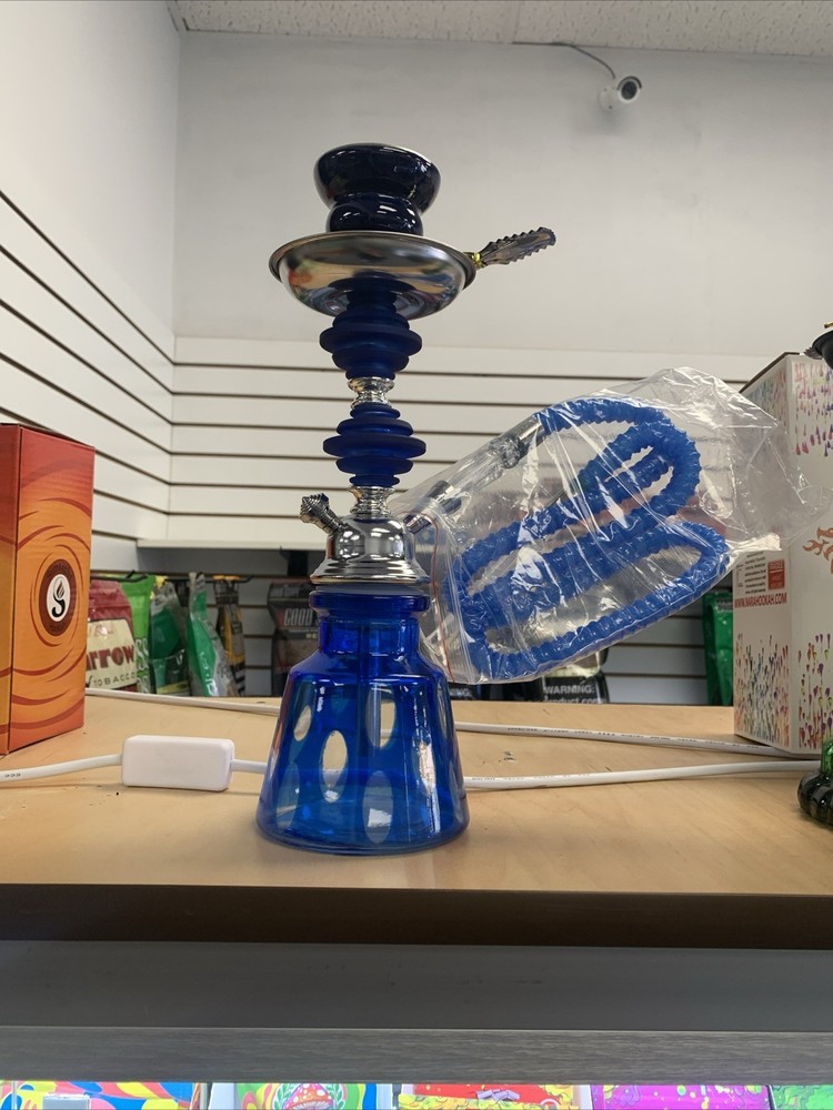 Small Vintage Ceramic Decorative Turkish Hookah
