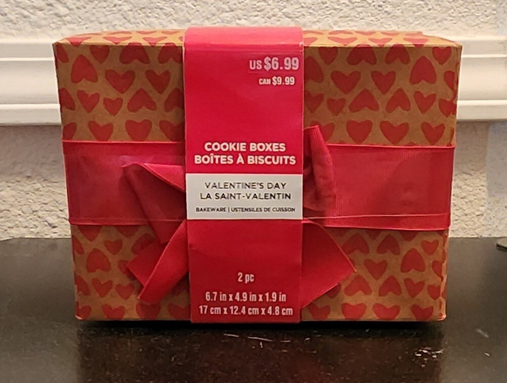 Cookie Boxes Valentine's Day 2pc