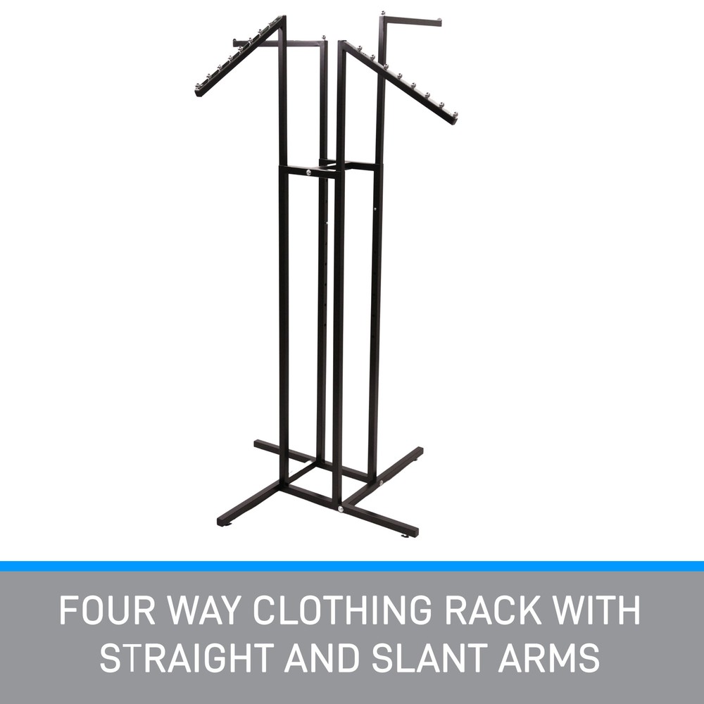 SSWBasics Versatile T Shirt Display Rack - Adjustable Height Clothing Display