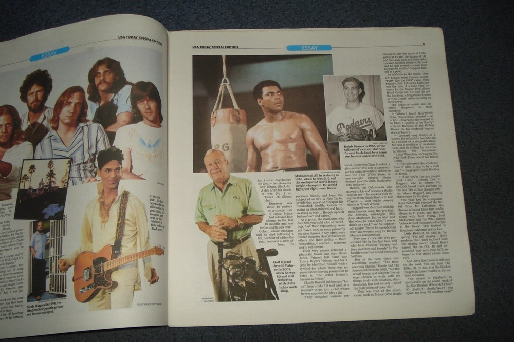 USA TODAY SPECIAL EDITION PASSAGES Ali and so many inside.......Jan 2017