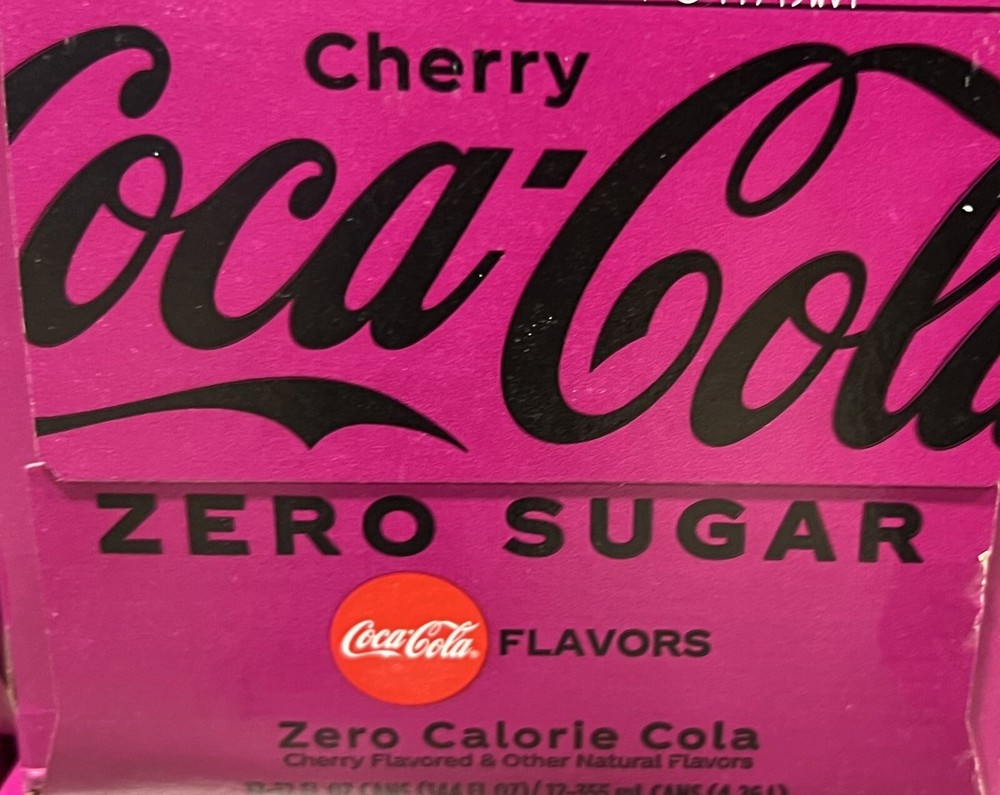 Coca Cola Zero Sugar Cherry Cola Soda 12 pack Coke