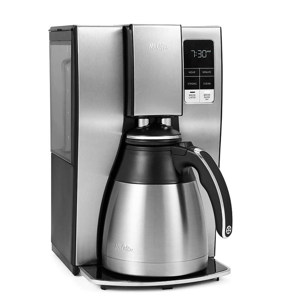 Mr. Coffee 10-Cup Programmable Maker, 10 Cup, Stainless Steel