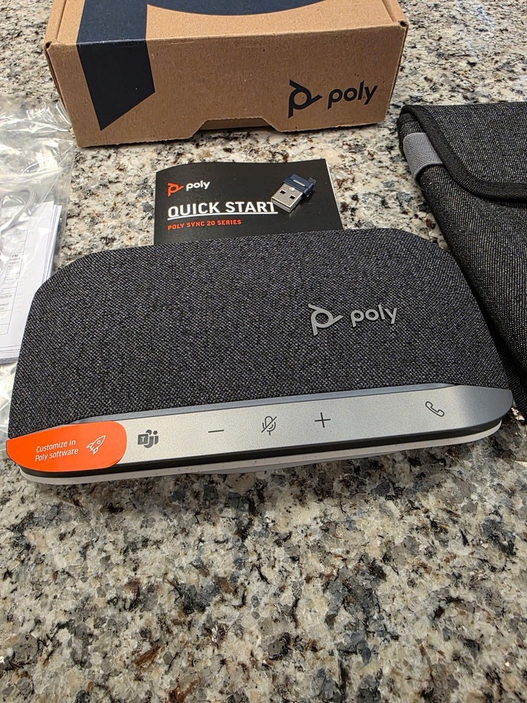 Poly Sync 20+ USB-A Speakerphone–Portable Audio with Bluetooth & USB-A-(772C9AA)