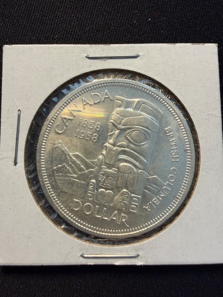 1958 Canadian Silver Dollar Coin