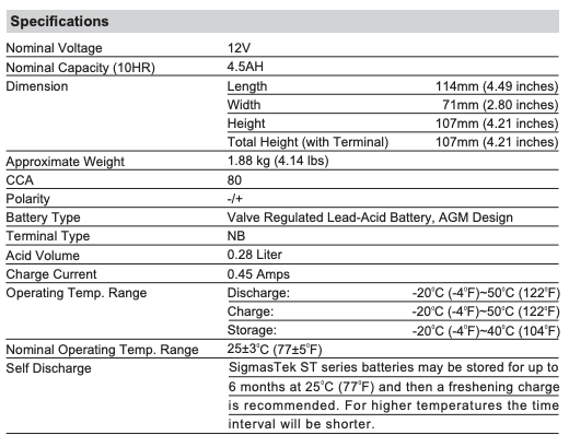 Scorpion YT5L-BS Powersports Battery (Replacement) (80CCA)