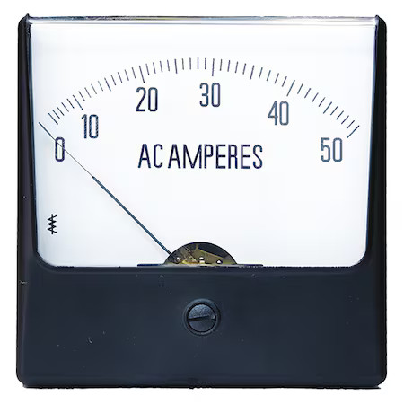 Analog Panel Meter, Ac Current, 0-50 Ac A,  12G386
