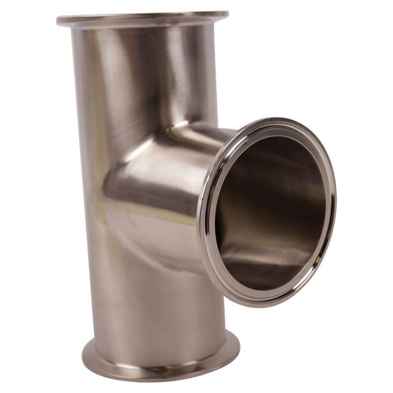 Long Tee | Tri Clamp 3 inch - Sanitary SS304 (2 Pack)