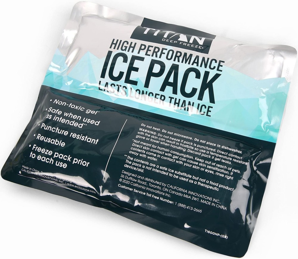 Arctic Zone Titan Deep Freeze Ice Pack- (2 Pack) 600 Gram High Performance Ic...