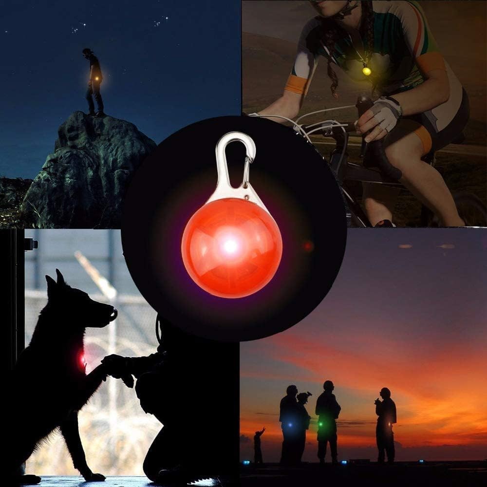 8 Pack Dog Lights for Night Walking, 3 Modes Collar Light Night