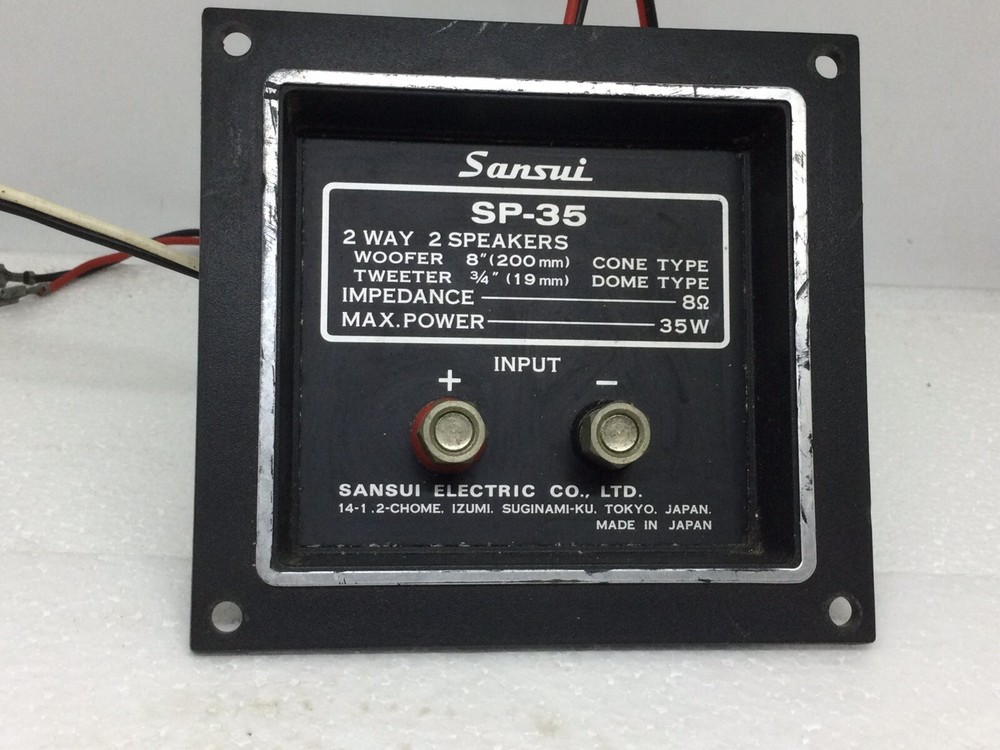 Sansui Audio SP-35 Speaker Part / Piece: 1 Crossover Control