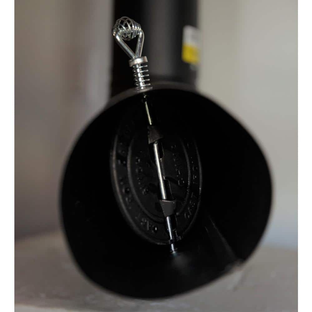 Master Flow 6 in. Black Stove Pipe Cast Iron Damper