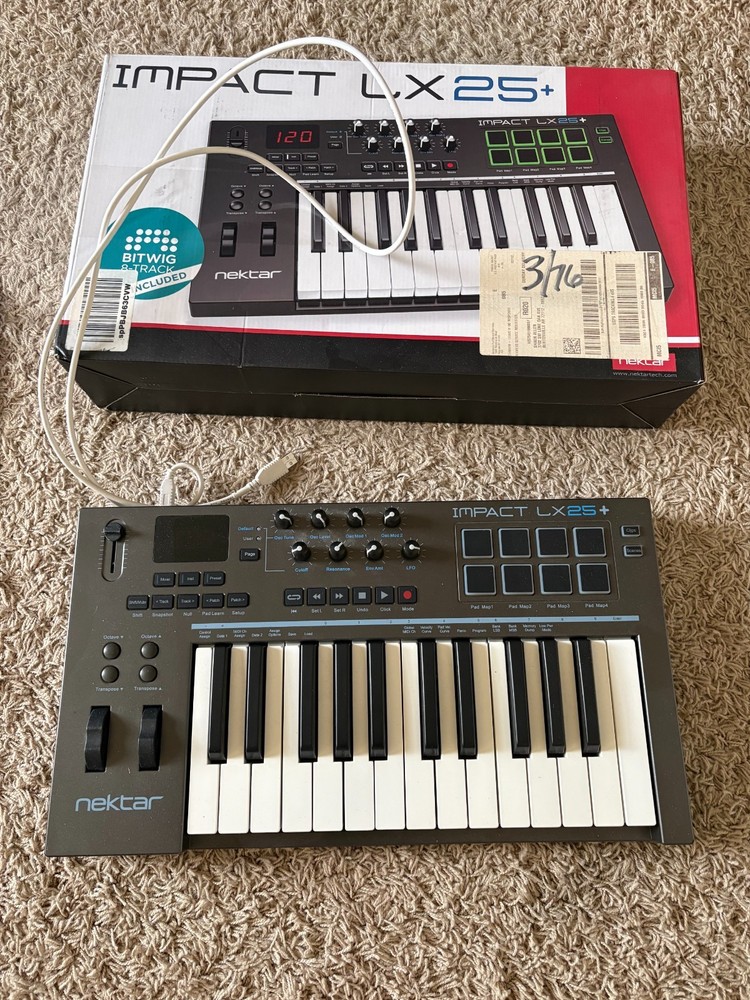 Nektar Impact LX25+ 25 Key USB MIDI Keyboard Controller