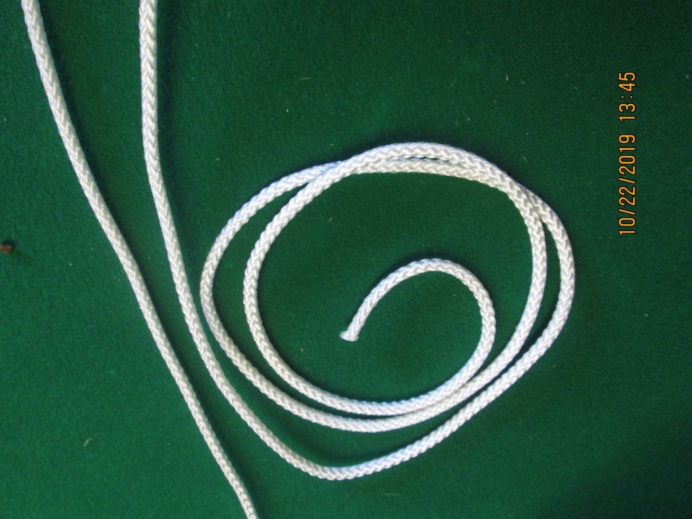 SEINE TWINE 100' 5/32" GLADDING DIAMOND BRAID CAST NET LEADS,LED LINES