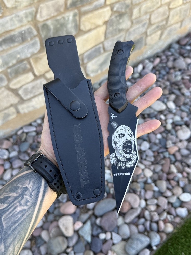 Custom Laser Engraved Terrifier Blade And Sheath