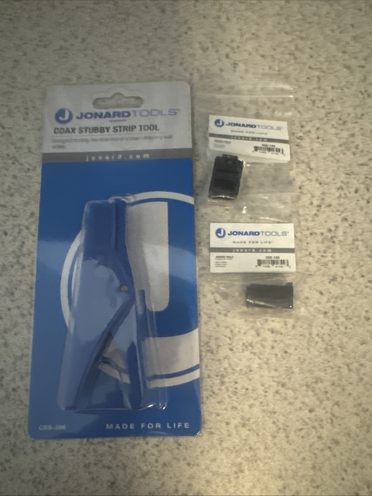 Jonard Tools CSS-596 Coax Cable Stubby End Strip Tool for RG59 & RG6 Cables