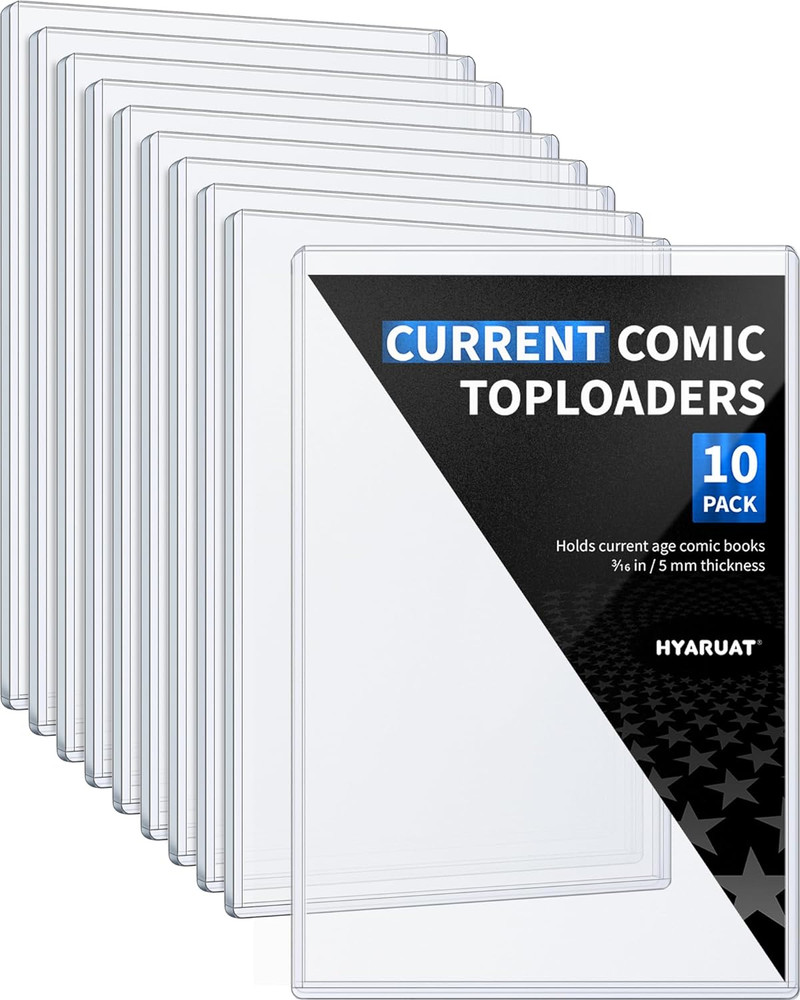 Comic Book Top Loaders for Current Toploader Hard Sleeves Holder Display 10 Pack