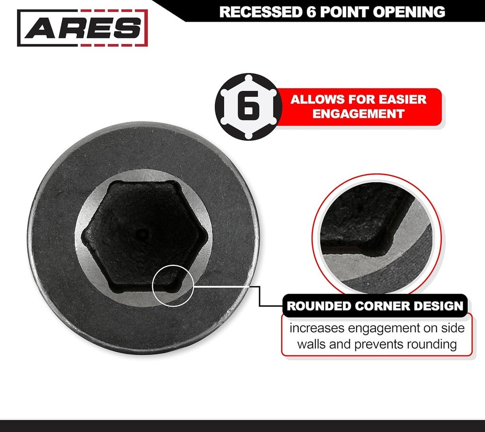 Harmonic Balancer Socket Deep Counterweighted Crank Bolt Tool