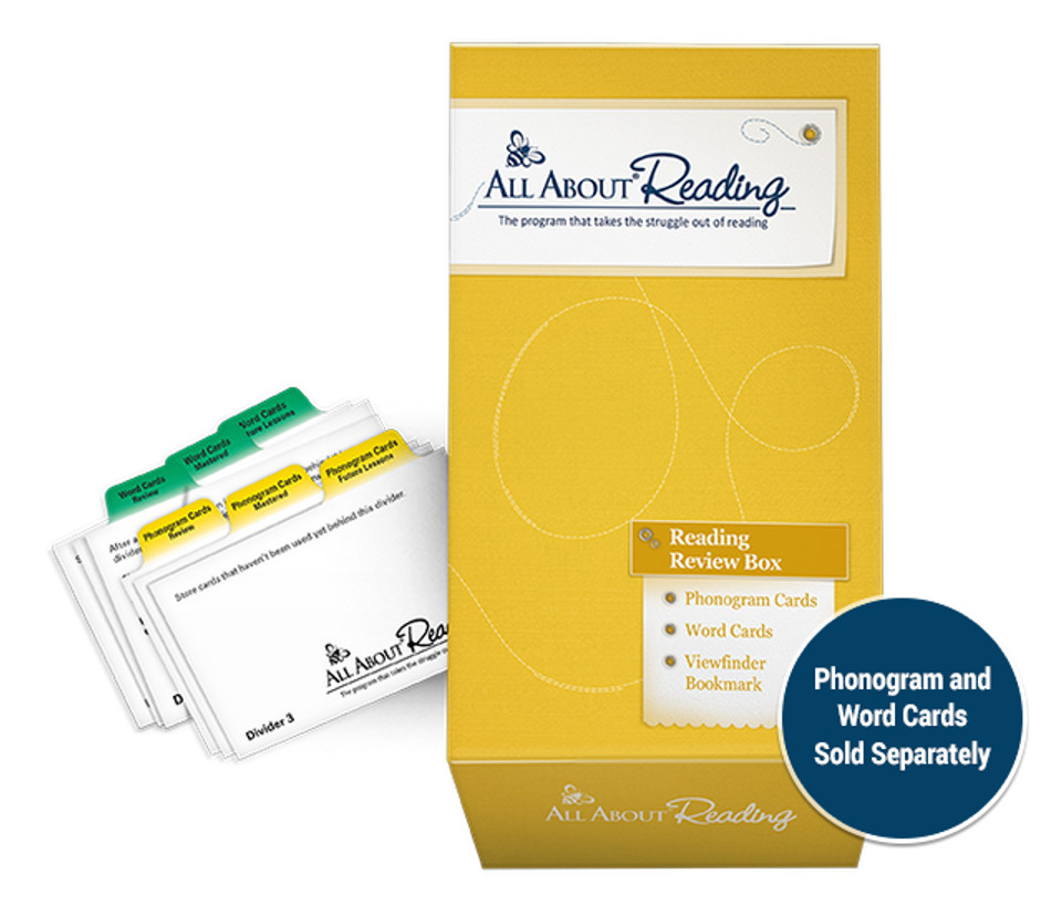 All About Reading: Review Box (with divider cards)