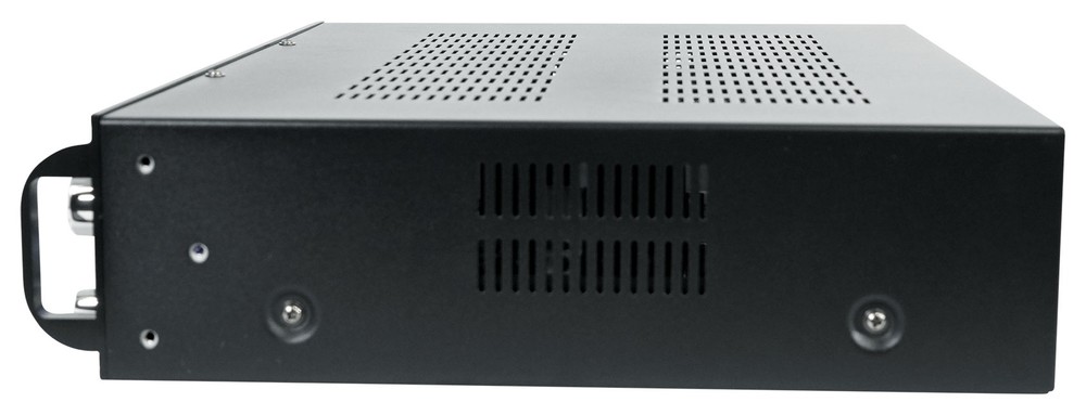 Home Theater Bluetooth Receiver+EQ+(4) Black Ceiling Speakers+8" Subwoofer