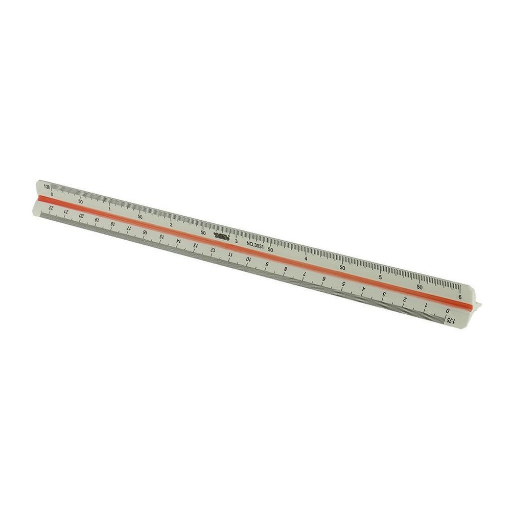 300mm / 12INCH Plastic Ruler Triangular Scale (1:20 ~ 1: 125) Designer Office