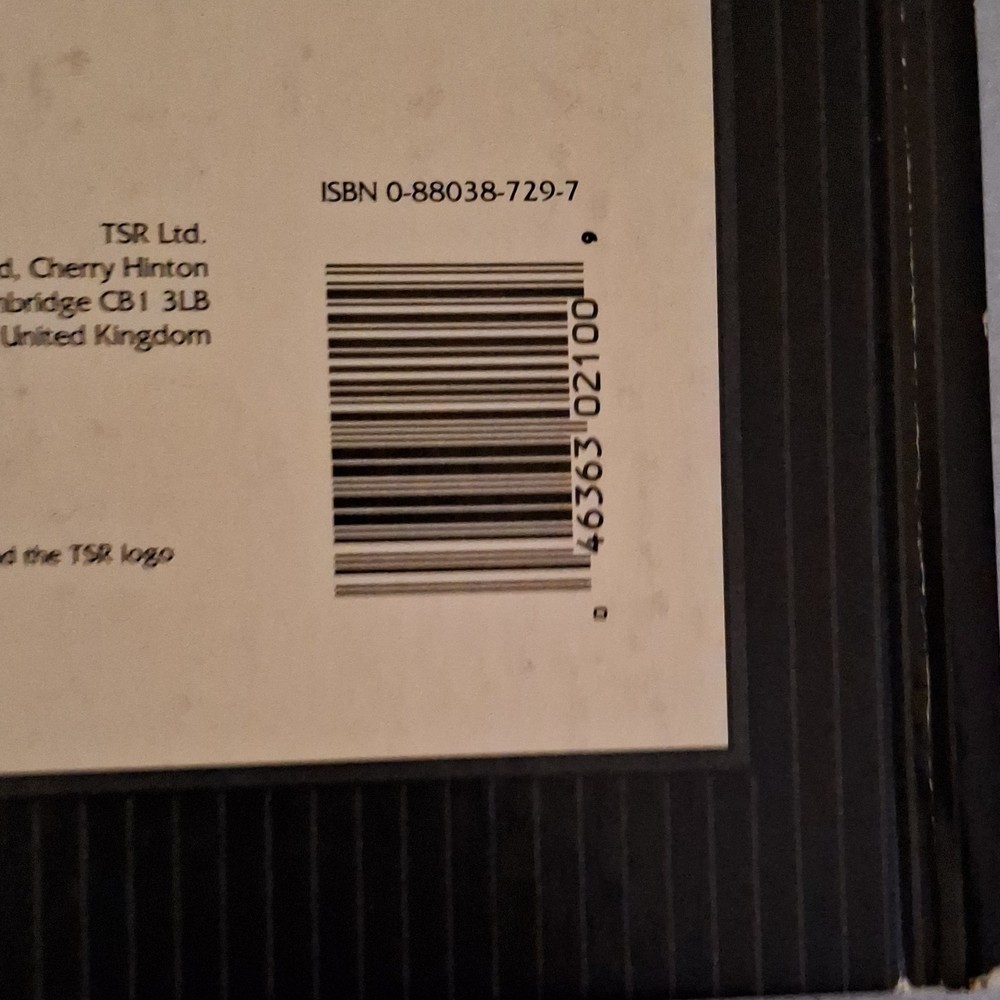 TSR Advanced Dungeons & Dragons 2nd Edition Dungeon Master's Guide 1995