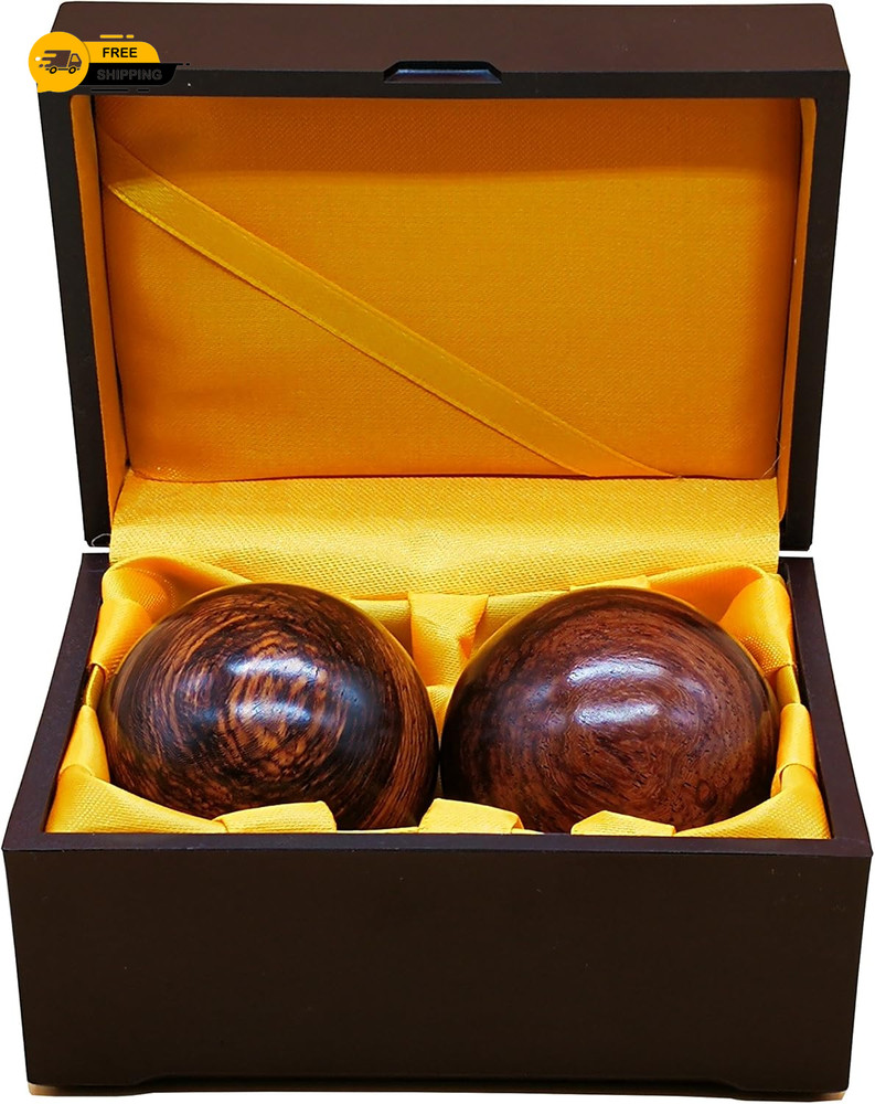2 Inches Baoding Balls Chinese Exercise Stress Balls Rosewood